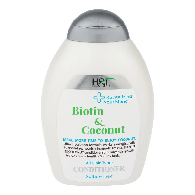 نرمکننده مو هرباتک مدل Biotin & Coconut حجم 385 میلیلیتر