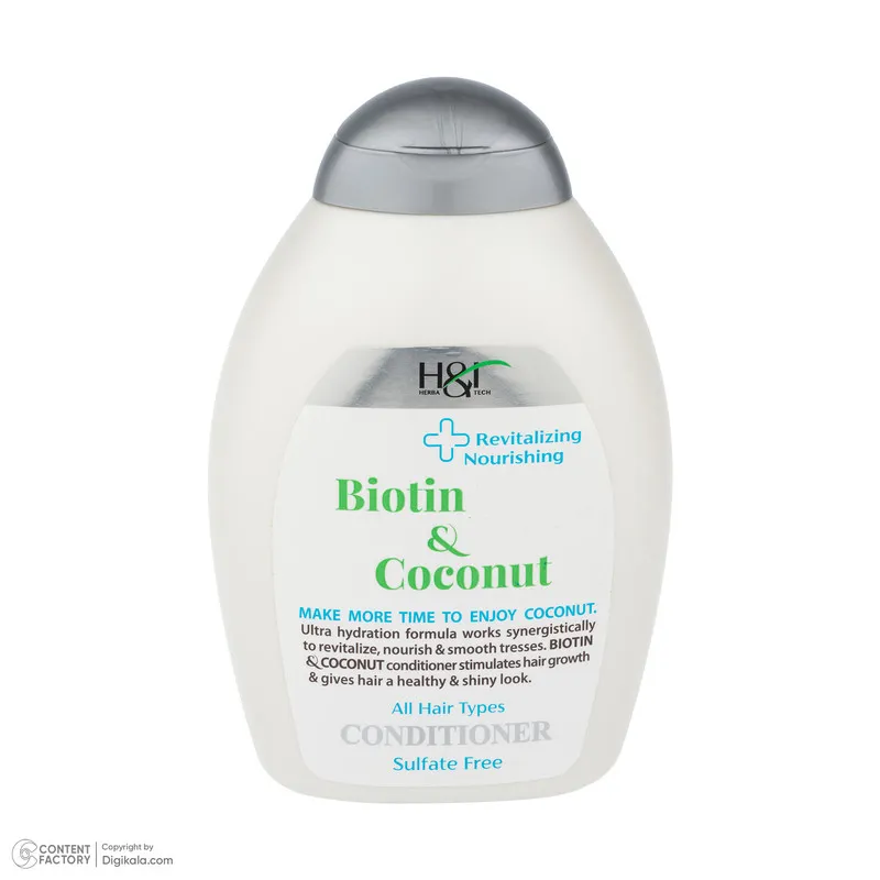 نرمکننده مو هرباتک مدل Biotin & Coconut حجم 385 میلیلیتر - تصویر 2