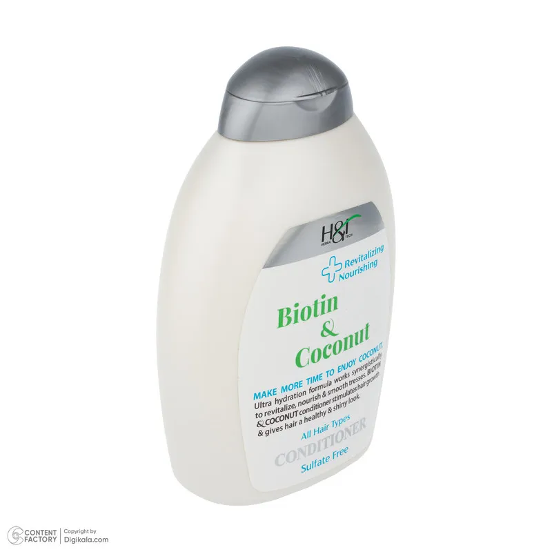 نرمکننده مو هرباتک مدل Biotin & Coconut حجم 385 میلیلیتر - تصویر 3