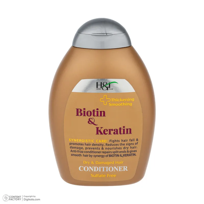 نرمکننده مو هرباتک مدل Biotin & Keratin حجم 385 میلیلیتر - تصویر 2