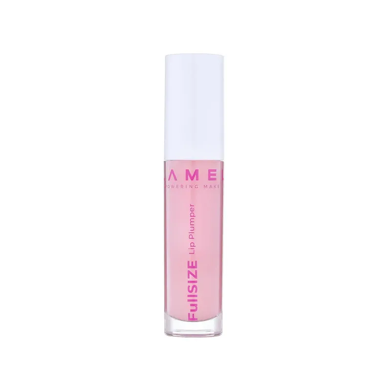 بالم لب حجمدهنده لامل مدل Plumper 402 حجم 4ml مرطوبکننده با گلیسیرین مناسب پوست خشک، ترکخورده و حساس بانوان، براشدار و رنگ صورتی روشن - تصویر 4