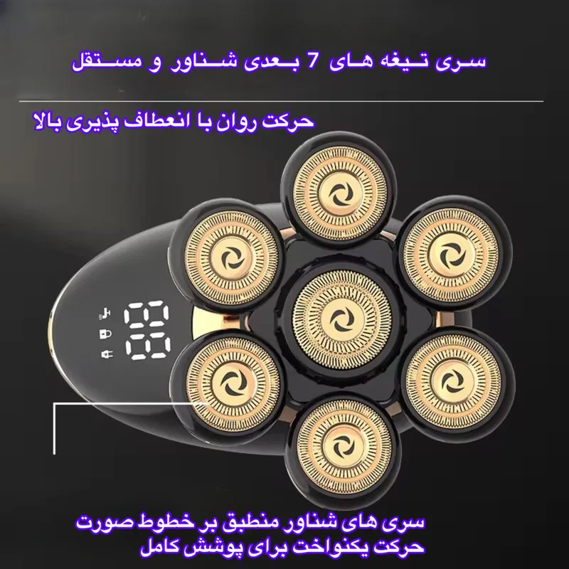 ماشین اصلاح موی سر و صورت شارژی مدل RQ6900S - تصویر 6