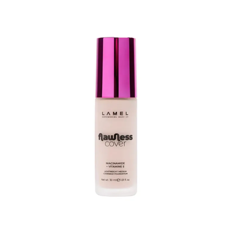 کرم پودر مایع لامل مدل Flawless Cover شماره 02 مناسب برای انواع پوست حجم 30 میلی‌لیتر - تصویر 2