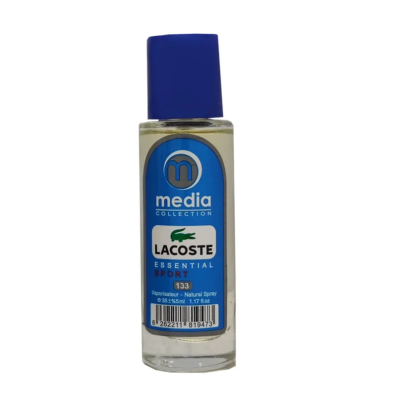 عطر جیبی مردانه مدیا مدل lacoste essential sport با رایحه خنک حجم 35 میلیلیتر - تصویر 2
