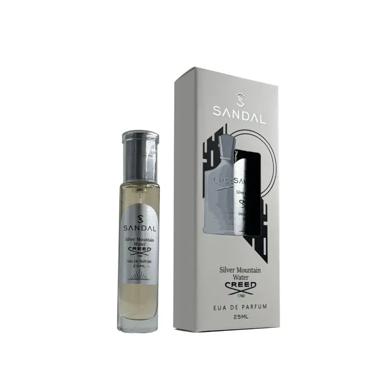 عطر جیبی مردانه صندل مدل سیلور کرید با رایحه خنک حجم ۲۵ میلیلیتر - تصویر 2