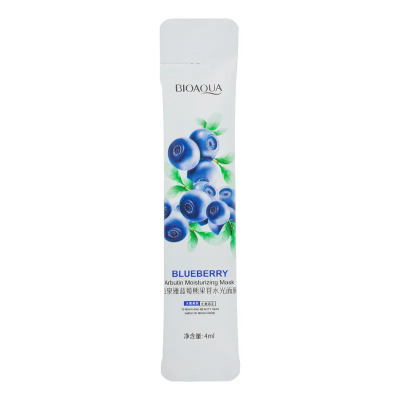 ماسک صورت بی آکوا مدل Blueberry مناسب برای انواع پوست حجم 4 میلی لیتر بسته 20 عددی