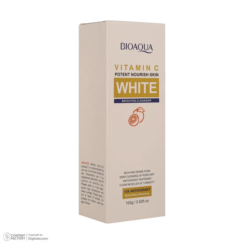 فوم شستشوی صورت بی آکوا مدل Vitamin C مناسب برای انواع پوست وزن 100 گرم - تصویر 3