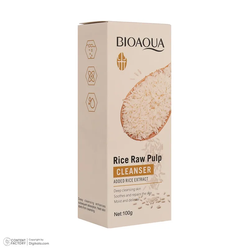 فوم شستوشوی صورت بی آکوا مدل Rice Raw مناسب برای انواع پوست وزن 100 گرم - تصویر 3