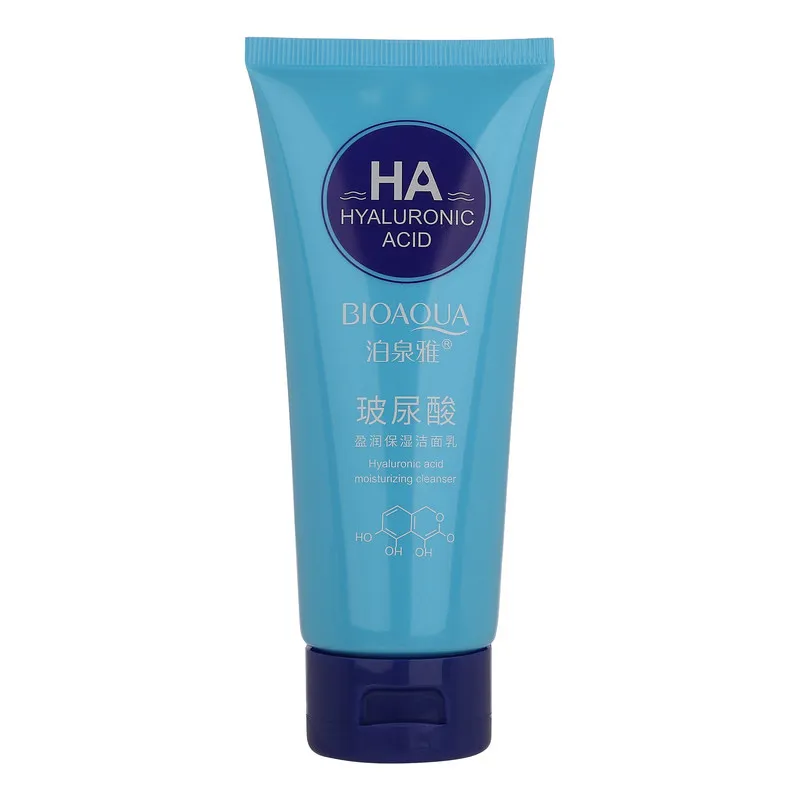 شیر پاککن صورت بی آکوا مدل Hyaluronic Acid مناسب برای انواع پوست وزن 100 گرم