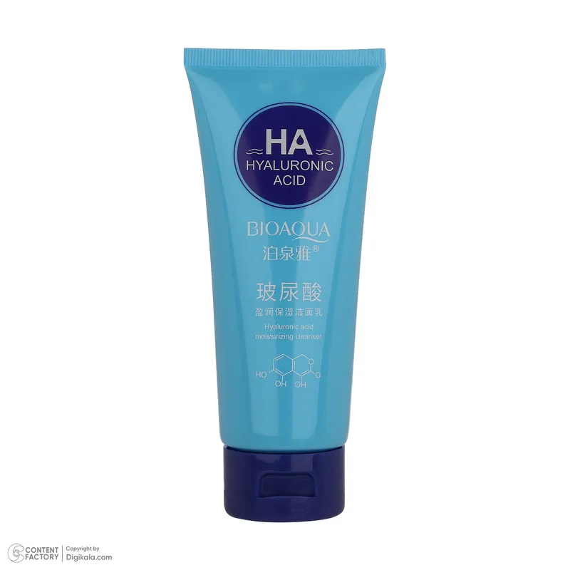 شیر پاککن صورت بی آکوا مدل Hyaluronic Acid مناسب برای انواع پوست وزن 100 گرم - تصویر 4