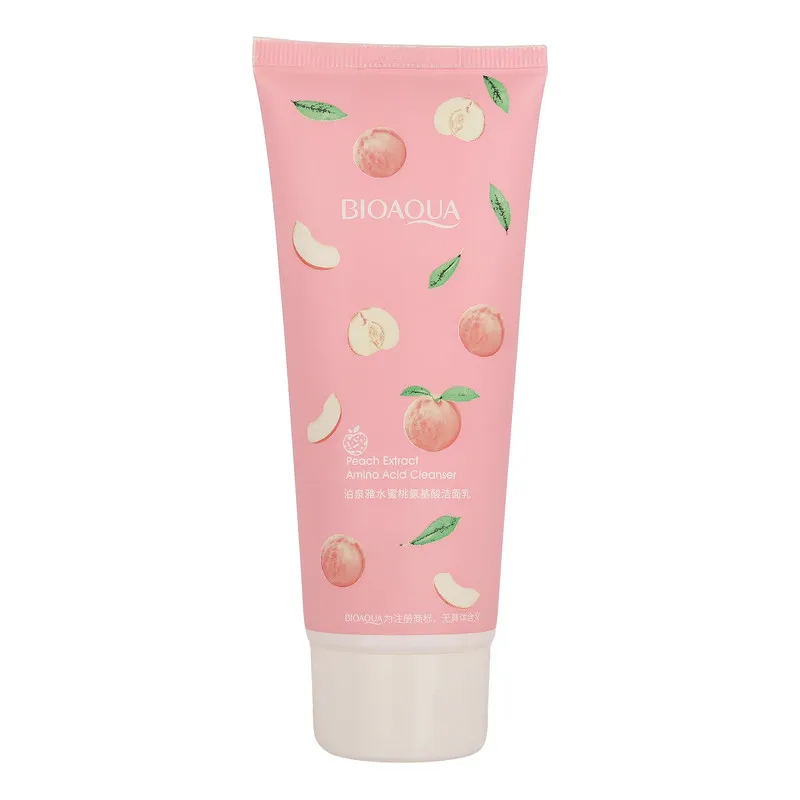 فوم شست‌وشوی صورت بی آکوا مدل Peach مناسب برای انواع پوست وزن 100 گرم