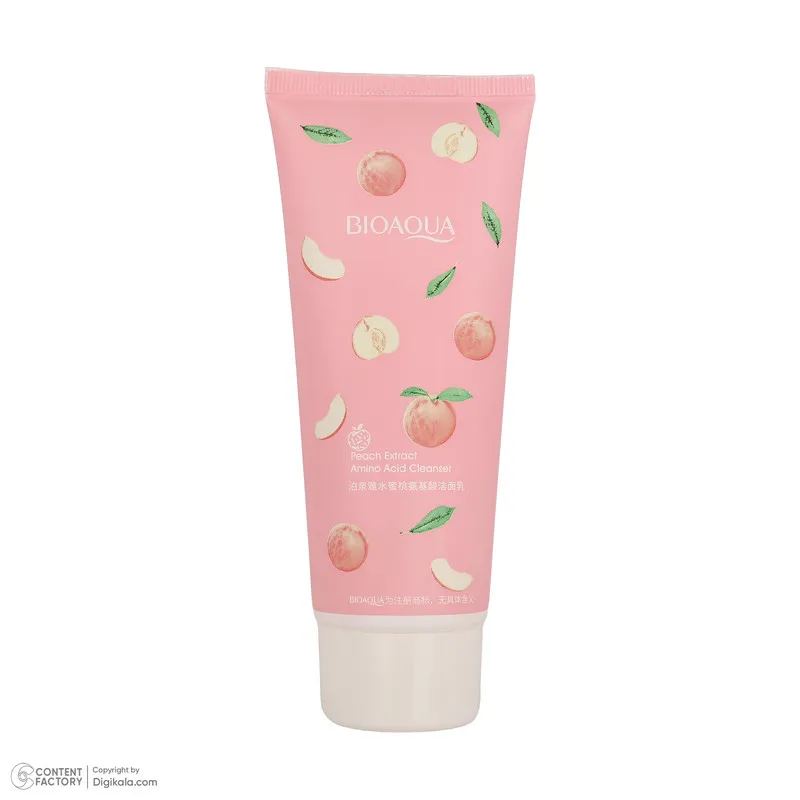 فوم شست‌وشوی صورت بی آکوا مدل Peach مناسب برای انواع پوست وزن 100 گرم - تصویر 3