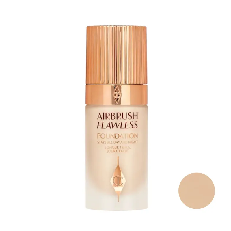 کرم پودر مایع SPF0 شارلوت تیلبری مدل Air Brush neutral شماره 2 مناسب برای انواع پوست حجم 30 میلی لیتر