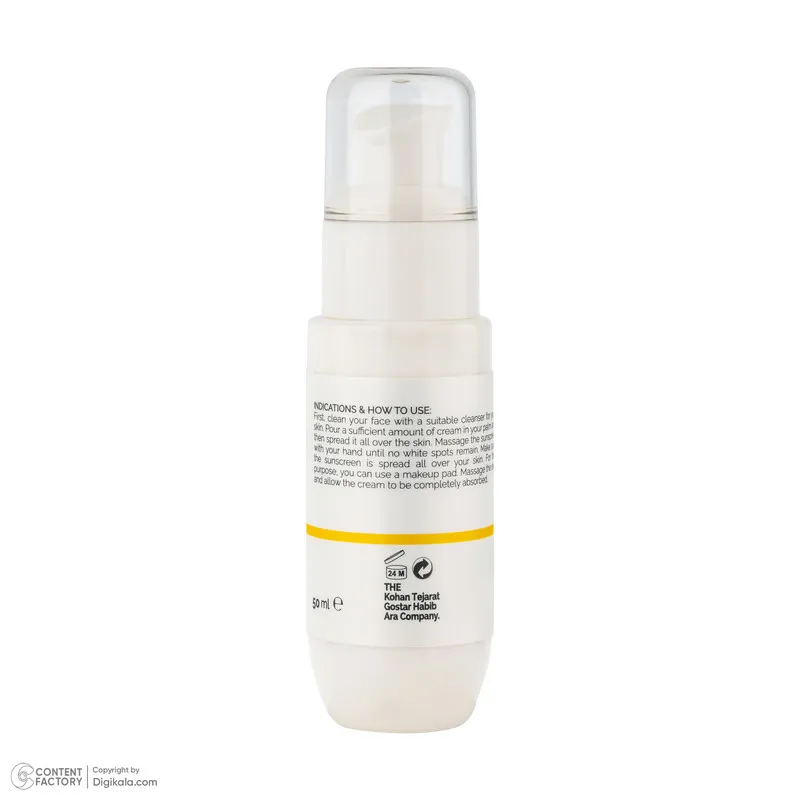 کرم ضد آفتاب بیرنگ تیلسیم SPF 50 مدل Daily محافظ UVA،UBA مناسب برای انواع پوست حجم 50 میلی لیتر - تصویر 4