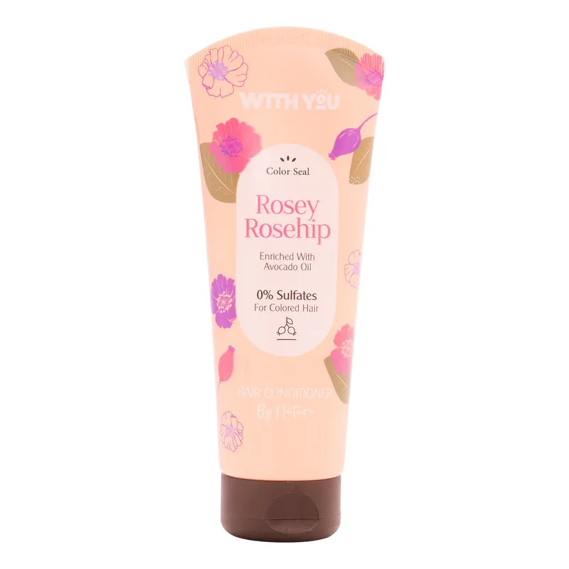 نرمکننده مو ویت یو مدل Rosey Rosehip مناسب برای موهای رنگ شده حجم 200 میلیلیتر