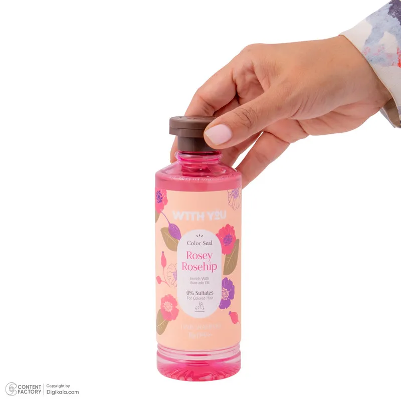 شامپو مو ویت یو مدل Rosey Rosehip مناسب برای موهای رنگ شده حجم 300 میلی لیتر - تصویر 4