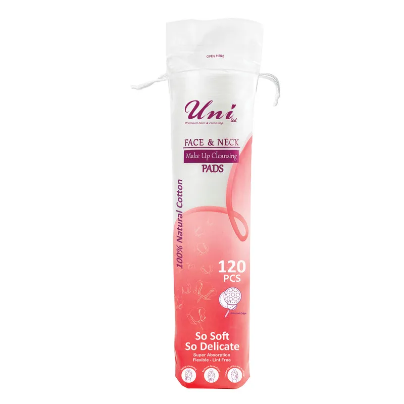 پد پاک‌کننده آرایش صورت یونی لد مدل  Ultra Soft.Cotton Silk شش بسته 120 عددی - تصویر 2
