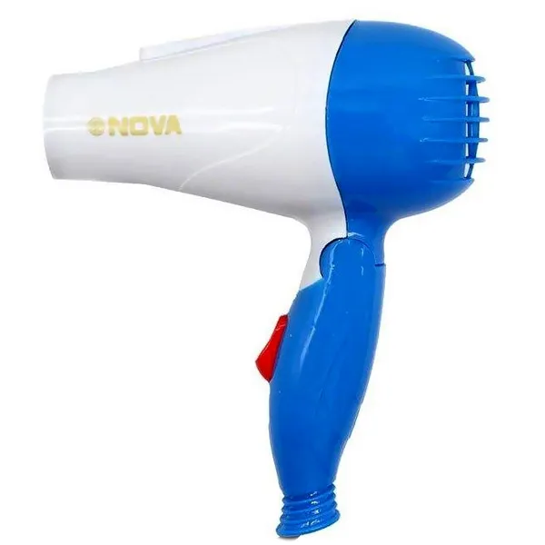 سشوار مسافرتی 1000 وات نووآ مدل NV-1290 کد 104000133، موتور AC، وزن 154 گرم، المنت فلز، با ویژگی پخش یکنواخت گرما - تصویر 3