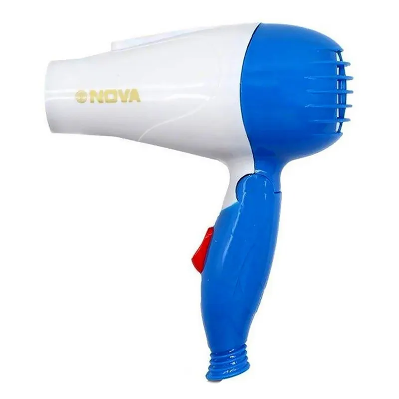 سشوار مسافرتی 1000 وات نووآ مدل NV-1290 کد 104000133، موتور AC، وزن 154 گرم، المنت فلز، با ویژگی پخش یکنواخت گرما - تصویر 4