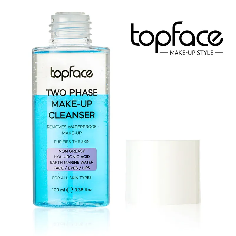 محلول دوفاز پاک کننده آرایش صورت تاپ فیس مدل HYALURONIC مناسب برای انواع پوست حجم 100 میلی لیتر - تصویر 2