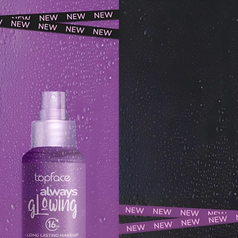 اسپری تثبیت کننده آرایش صورت تاپ‌ فیس مدل GLOWING حجم 100 میلی لیتر - تصویر 3