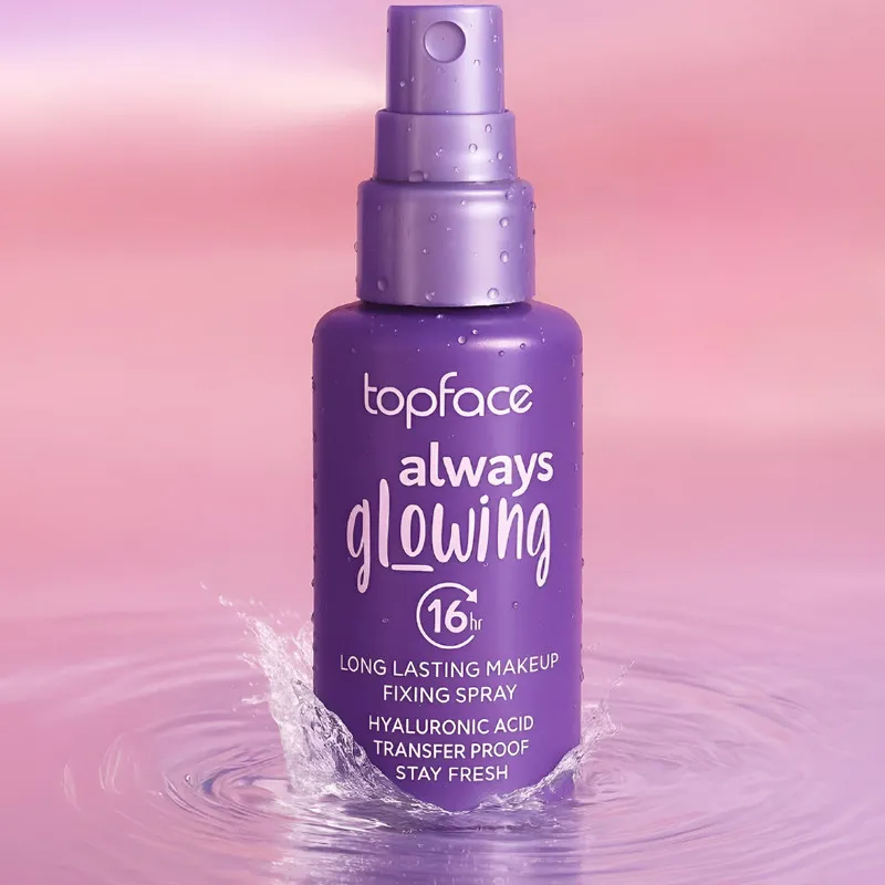 اسپری تثبیت کننده آرایش صورت تاپ‌ فیس مدل GLOWING حجم 100 میلی لیتر - تصویر 4