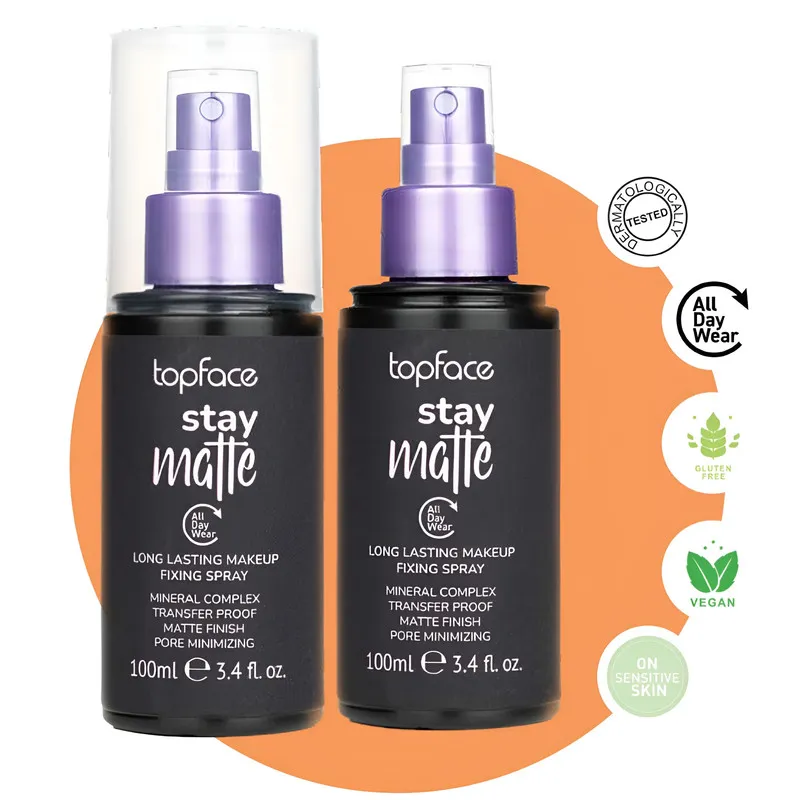اسپری تثبیت کننده آرایش صورت تاپ‌ فیس مدل MATTE حجم 100 میلی لیتر - تصویر 5