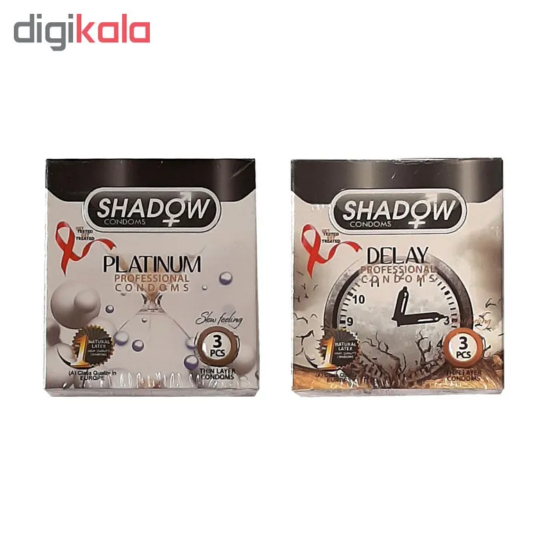 کاندوم شادو مدل platinum بسته 3 عددی به همراه کاندوم شادو مدل delay بسته 3 عددی - تصویر 2