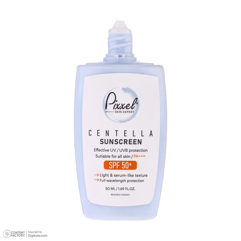 کرم ضد آفتاب بیرنگ پیکسل SPF 50 مدل Centella محافظ UVA ،UVB، ++++PA مناسب برای انواع پوست حجم 50 میلیلیتر - تصویر 3