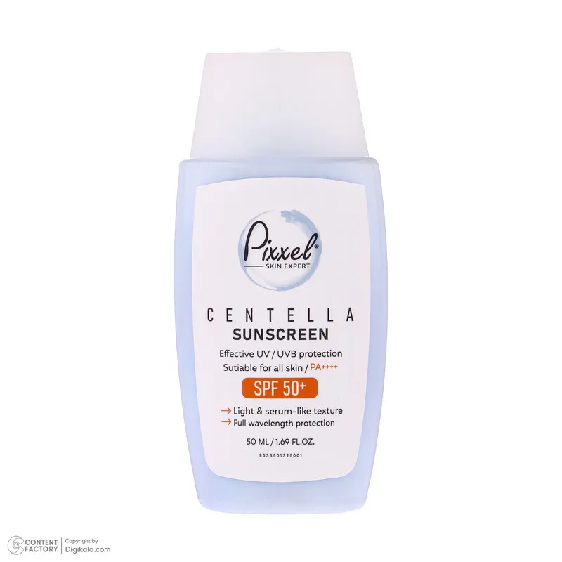 کرم ضد آفتاب بیرنگ پیکسل SPF 50 مدل Centella محافظ UVA ،UVB، ++++PA مناسب برای انواع پوست حجم 50 میلیلیتر - تصویر 6