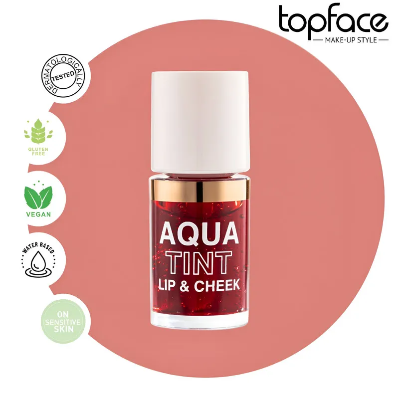 تینت لب و گونه تاپ فیس مدل AQUA شماره 001 - تصویر 3