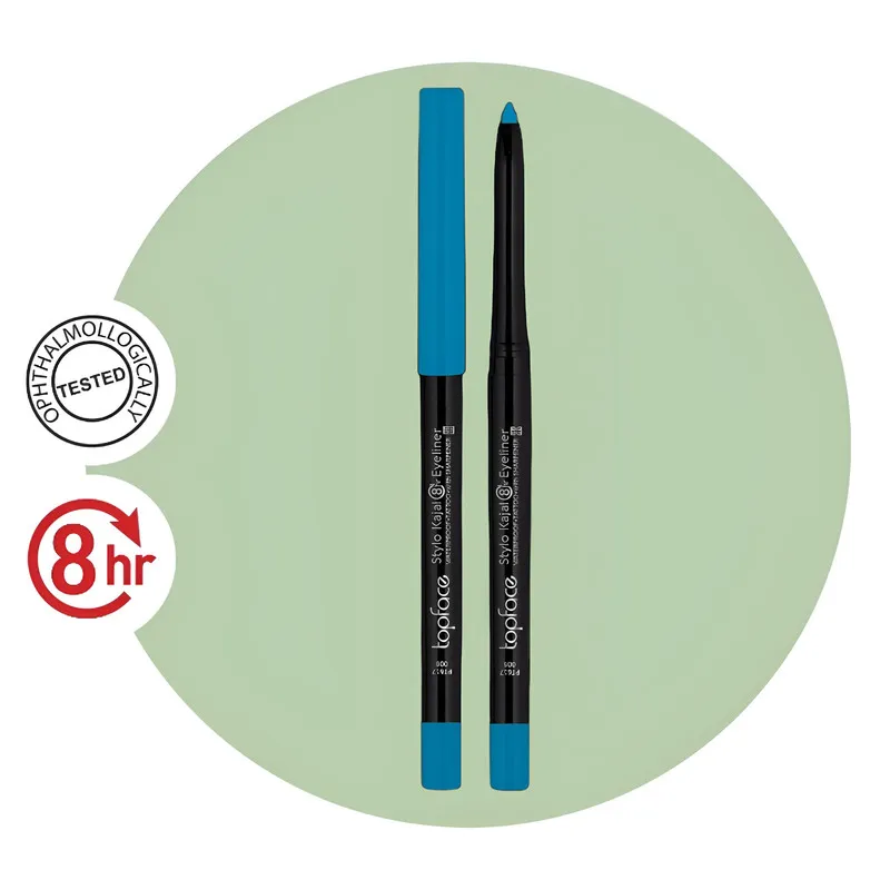 مداد چشم تاپ فیس مدل STYLO KAJAL رنگ آبی شماره 008 - تصویر 3