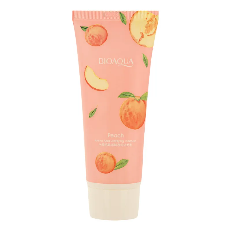 شیر پاککن بی آکوا مدل Peach مناسب برای انواع پوست حجم 100 میلیلیتر