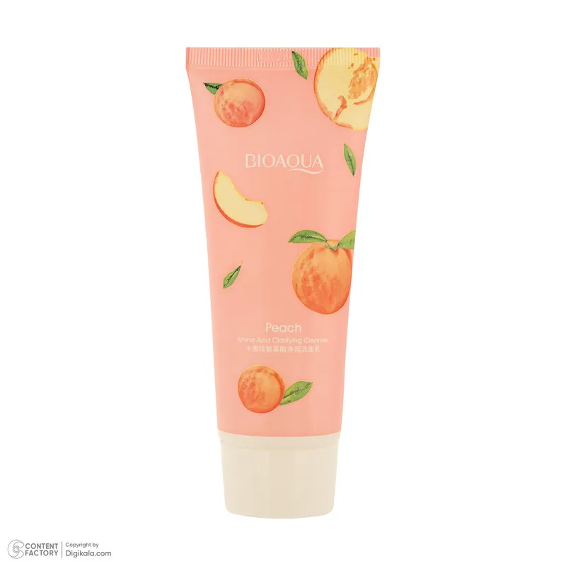 شیر پاککن بی آکوا مدل Peach مناسب برای انواع پوست حجم 100 میلیلیتر - تصویر 4