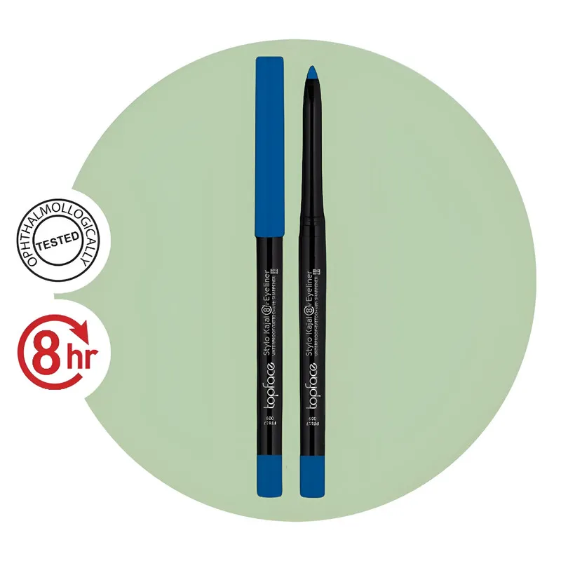 مداد چشم تاپ فیس مدل STYLO KAJAL رنگ آبی تیره شماره 009 - تصویر 3