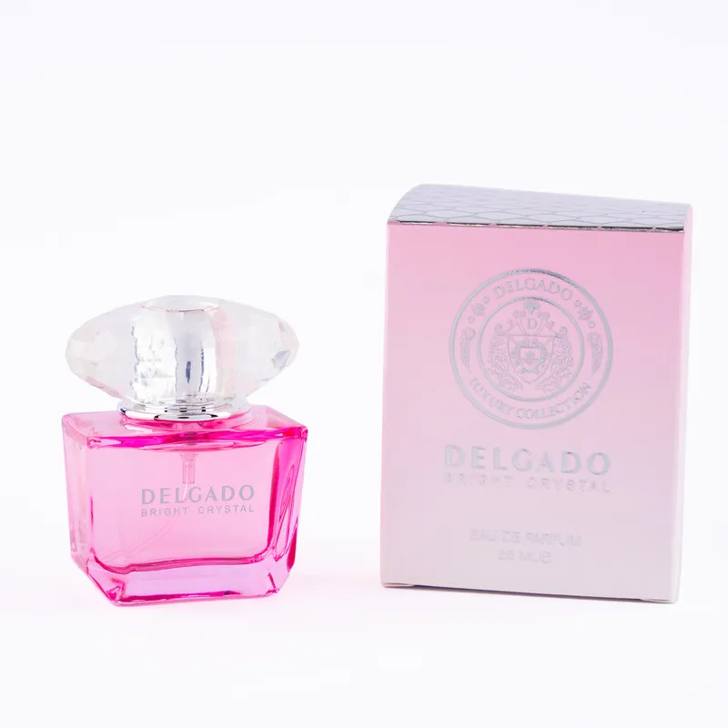 عطر جیبی زنانه دلگادو مدل کریستال برایت با رایحه شیرین حجم 25 میلیلیتر