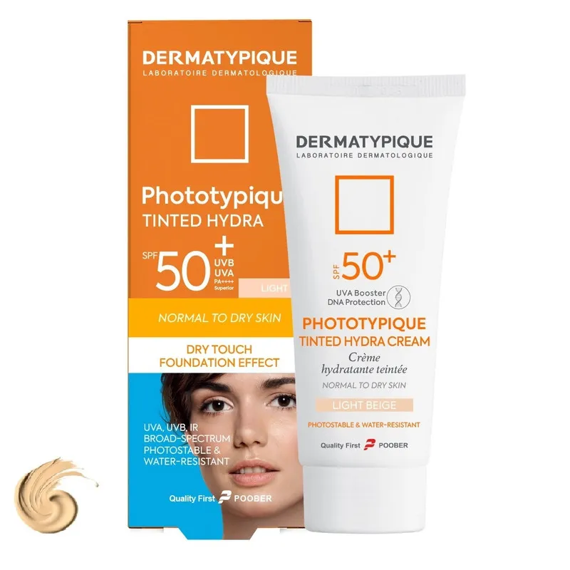 کرم ضد آفتاب رنگی درماتیپیک SPF 50 مدل Phototypique محافظ UVA ،UVB مناسب برای پوست خشک و معمولی حجم 50 میلیلیتر - تصویر 2