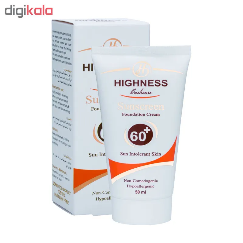 کرم ضد آفتاب انشور هاینس مدل W-60 حجم 50 میلی لیتر - تصویر 2