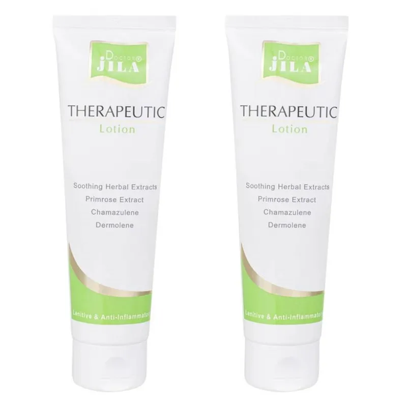 لوسیون ترمیم کننده دکتر ژیلا مدل Therapeutic مناسب برای انواع پوست حجم 100 میلیلیتر مجموعه 2 عددی