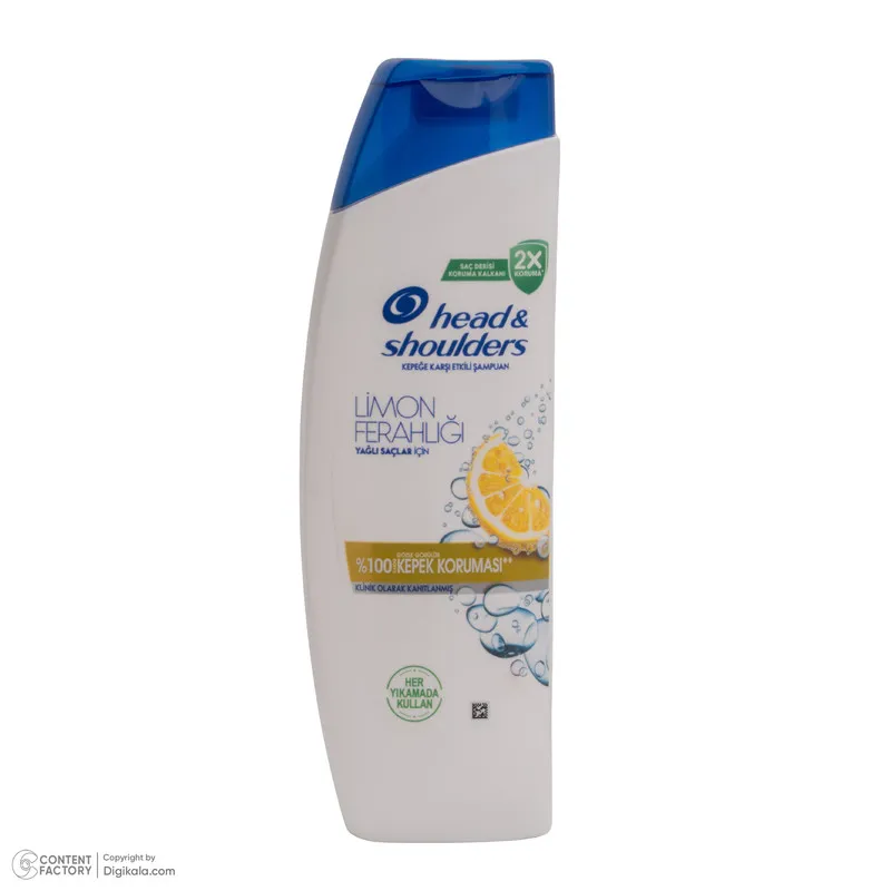شامپو مو هد شولدرز مدل LEMON FRESHNESS مناسب برای موهای چرب حجم 330 میلی لیتر - تصویر 2