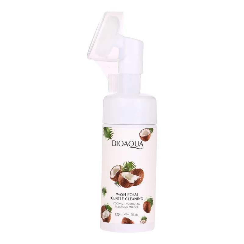 فوم شستشوی صورت بی آکوا مدل Coconut مناسب برای انواع پوست حجم 120 میلیلیتر