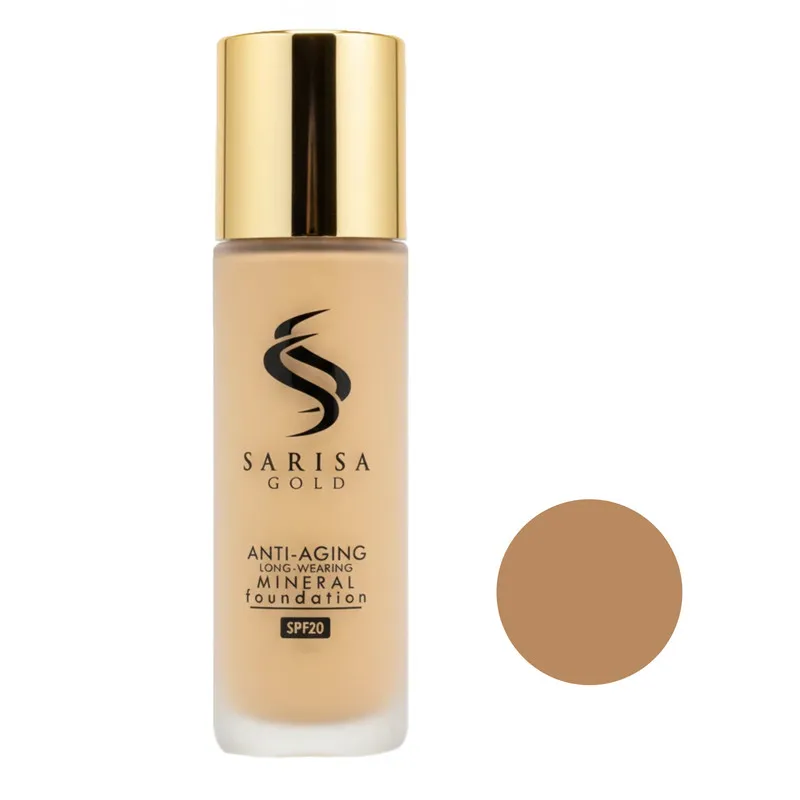 کرم پودر مایع SPF 20 ساریسا گلد مدل SS شماره 43 مناسب انواع پوست حجم 35 میلی لیتر - تصویر 2
