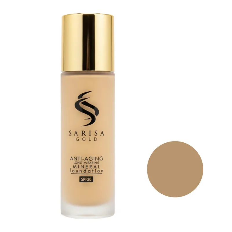 کرم پودر مایع SPF 20 ساریسا گلد مدل SS شماره 44 مناسب برای انواع پوست حجم 35 میلی لیتر - تصویر 2