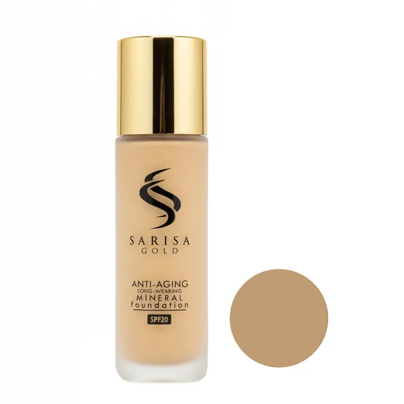 کرم پودر مایع SPF 20 ساریسا گلد مدل SS شماره 45 مناسب برای انواع پوست حجم 35 میلی لیتر - تصویر 2