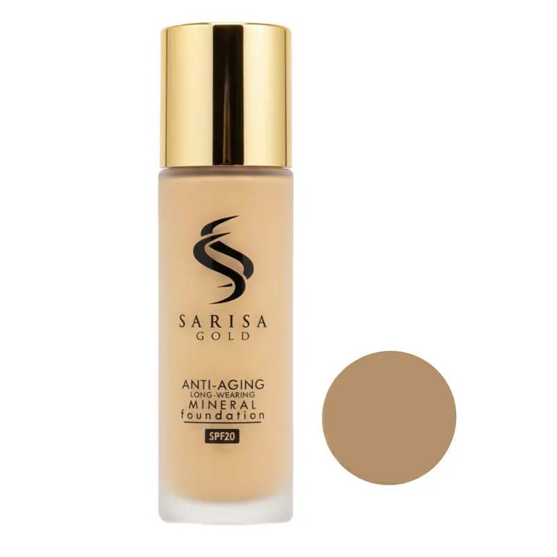 کرم پودر مایع SPF 20 ساریسا گلد مدل SS شماره 46 مناسب برای انواع پوست حجم 35 میلی لیتر - تصویر 2