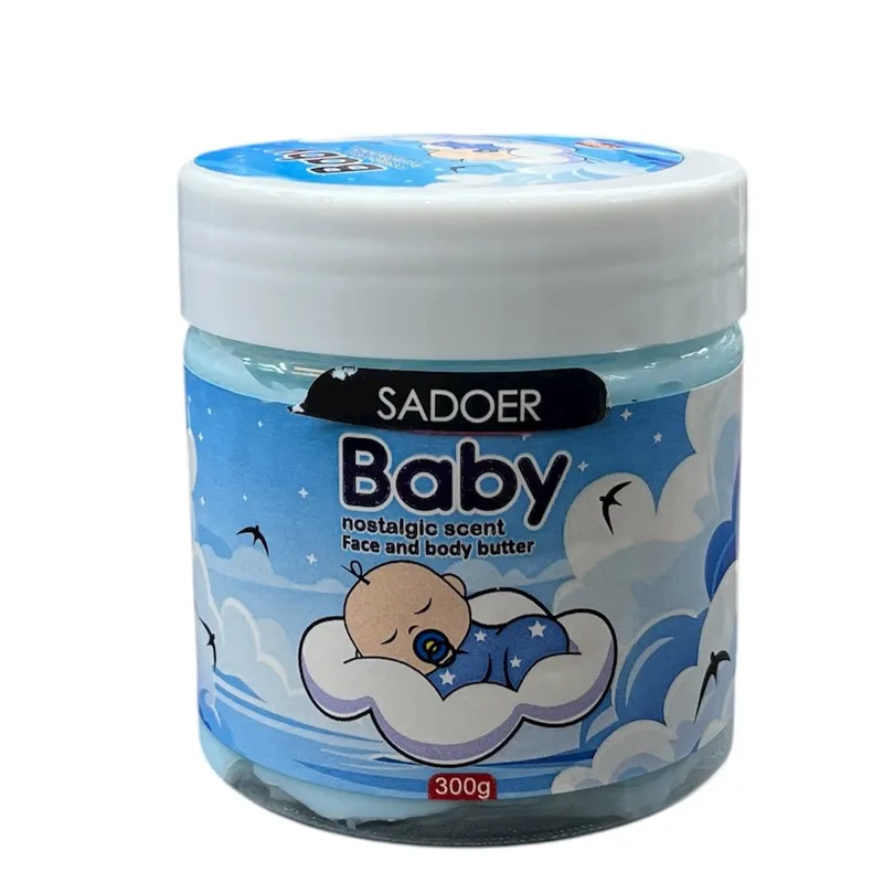 کره بدن سادور مدل Baby 300 گرم کرمی کاسهای مناسب انواع پوست بانوان و آقایان، مرطوبکننده، ضد خشکی، ضد اگزما، ضد ترک، جمعکننده منافذ و ضد آفتابسوختگی