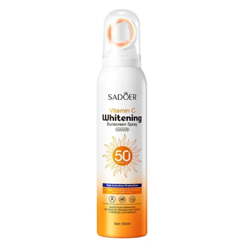 اسپری ضد آفتاب بدون رنگ سادور SPF 50 مدل ویتامین سی محافظ UVA ، UVB و +++PA مناسب برای انواع پوست حجم 150 میلی لیتر - تصویر 2
