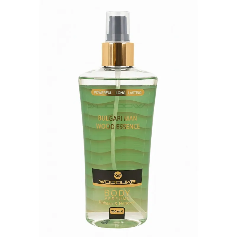 بادی اسپلش  مردانه وودلایک مدل Bulgari Man Wood Essence حجم 250 میلی‌لیتر - تصویر 2