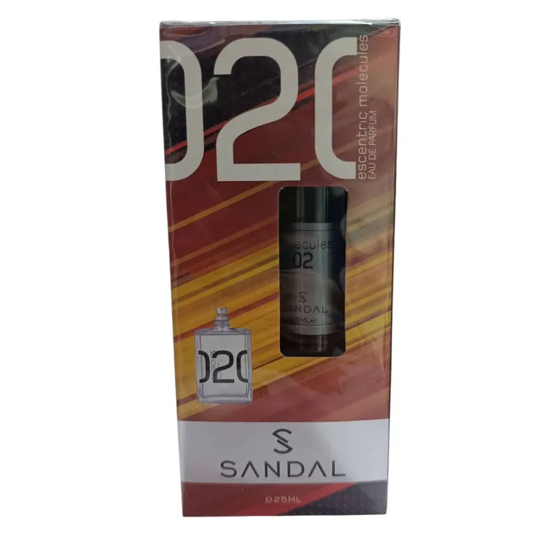 عطر جیبی مردانه صندل مدل molecules02 با رایحه خنک حجم 25 میلی لیتر - تصویر 2