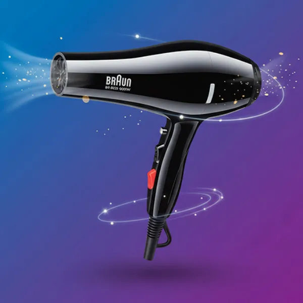 سشوار حرفه ای 9000 وات براون مدل BR8828 - تصویر 2